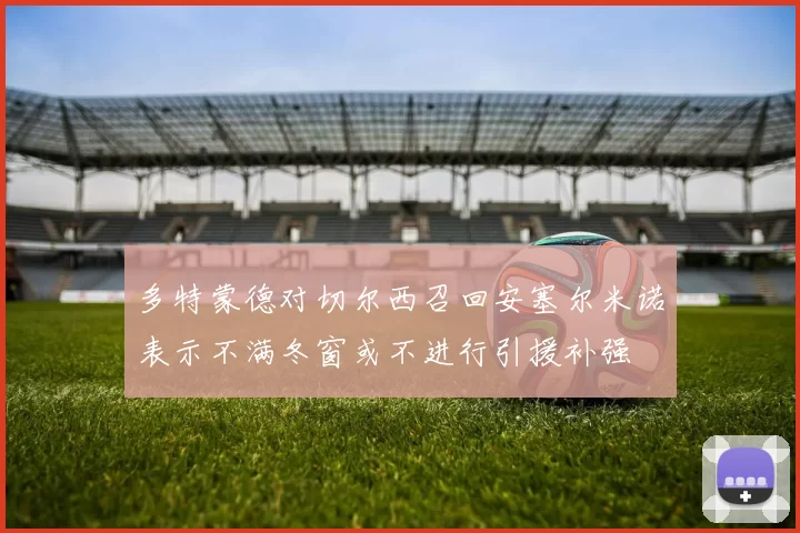 多特蒙德对切尔西召回安塞尔米诺表示不满冬窗或不进行引援补强